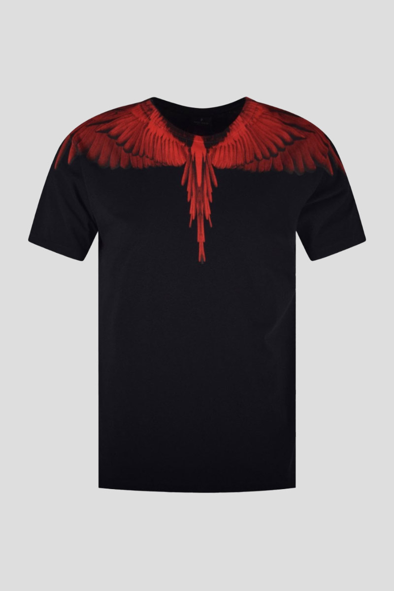 Ανδρικό Μαύρο Red Feather Black Tee MARCELO BURLON
