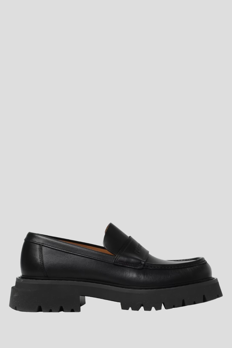 Παπούτσια Ανδρικό Μαύρο Fergal Loafers In Black SALVATORE FERRAGAMO