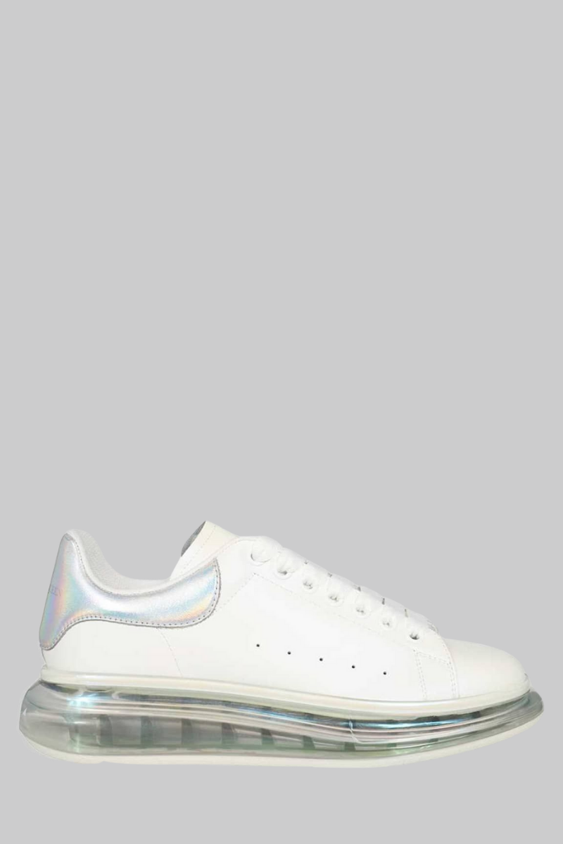 Ανδρικό Λευκό Oversized Sole Silver Sneaker ALEXANDER MCQUEEN Λευκό