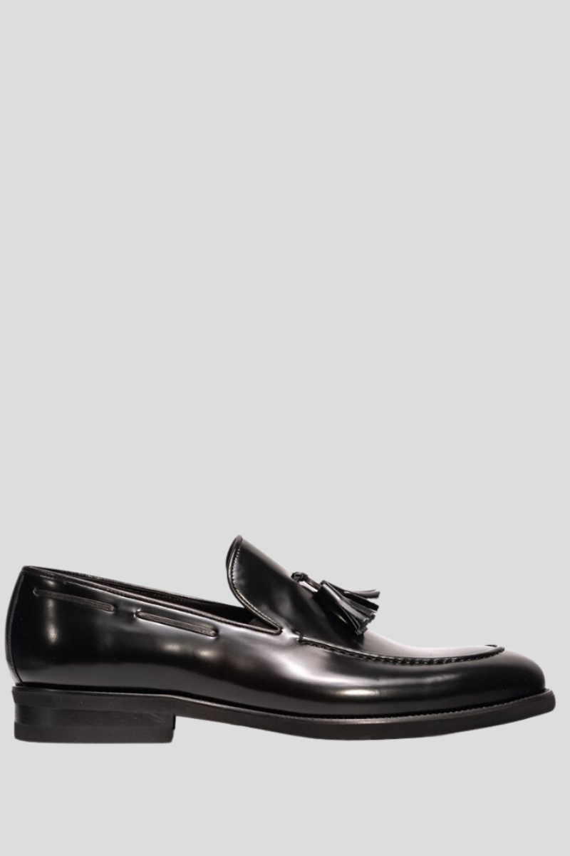Ανδρικό Moccasins Leather In Black PHILIPPE LANG Παπούτσια