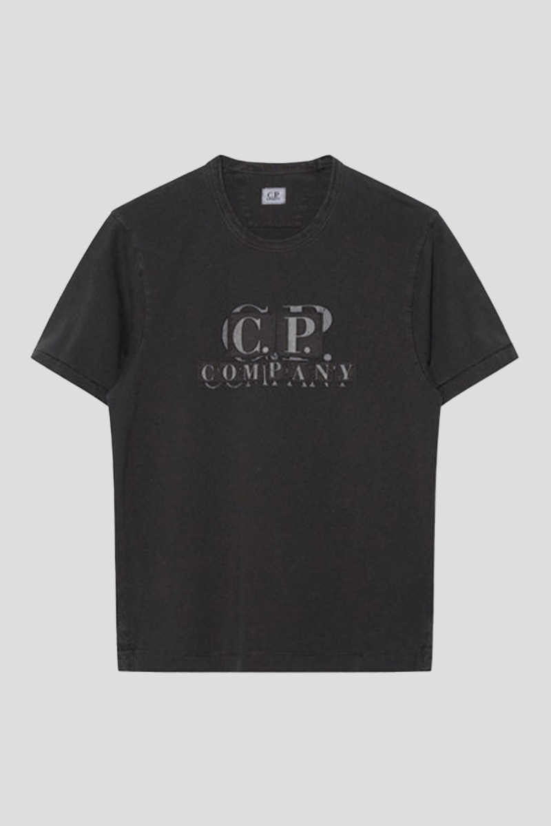 Ανδρικό Μαύρο Crew Neck T-Shirt C.P. COMPANY 223-35286-MAY