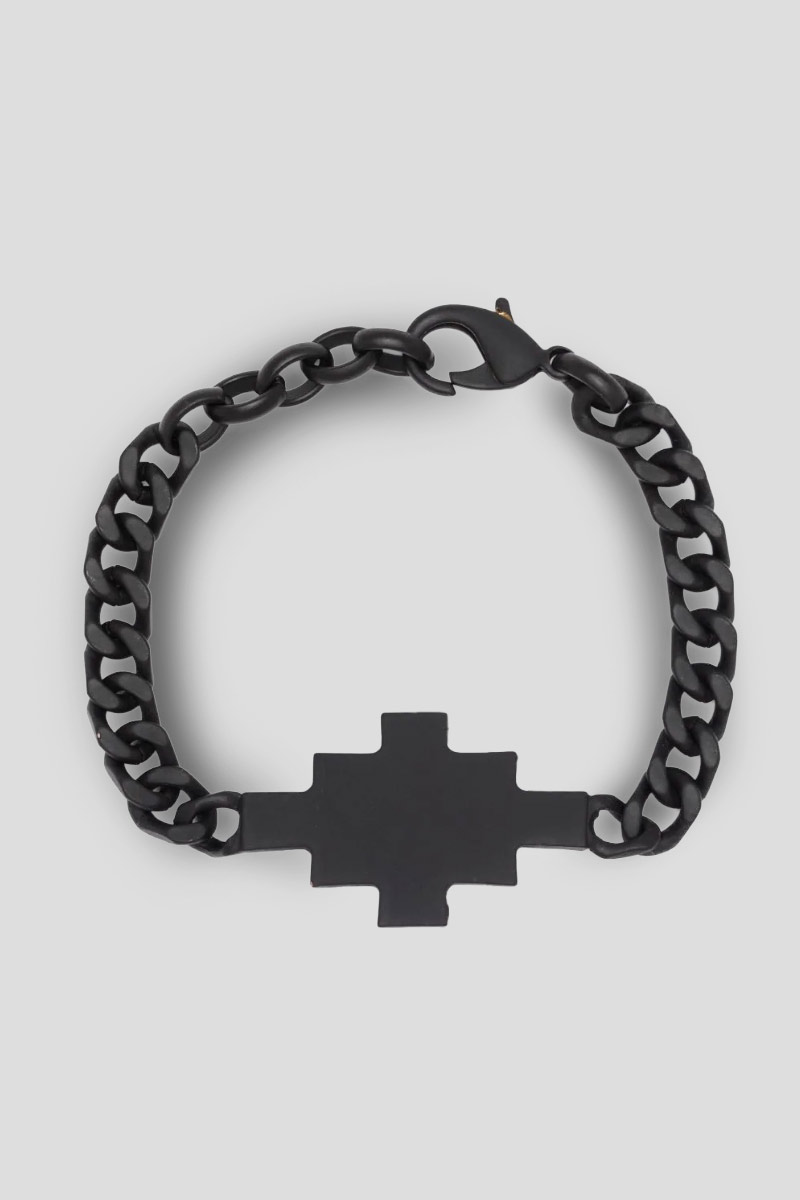 Ανδρικό Μαύρο Chain Cross Bracelet MARCELO BURLON