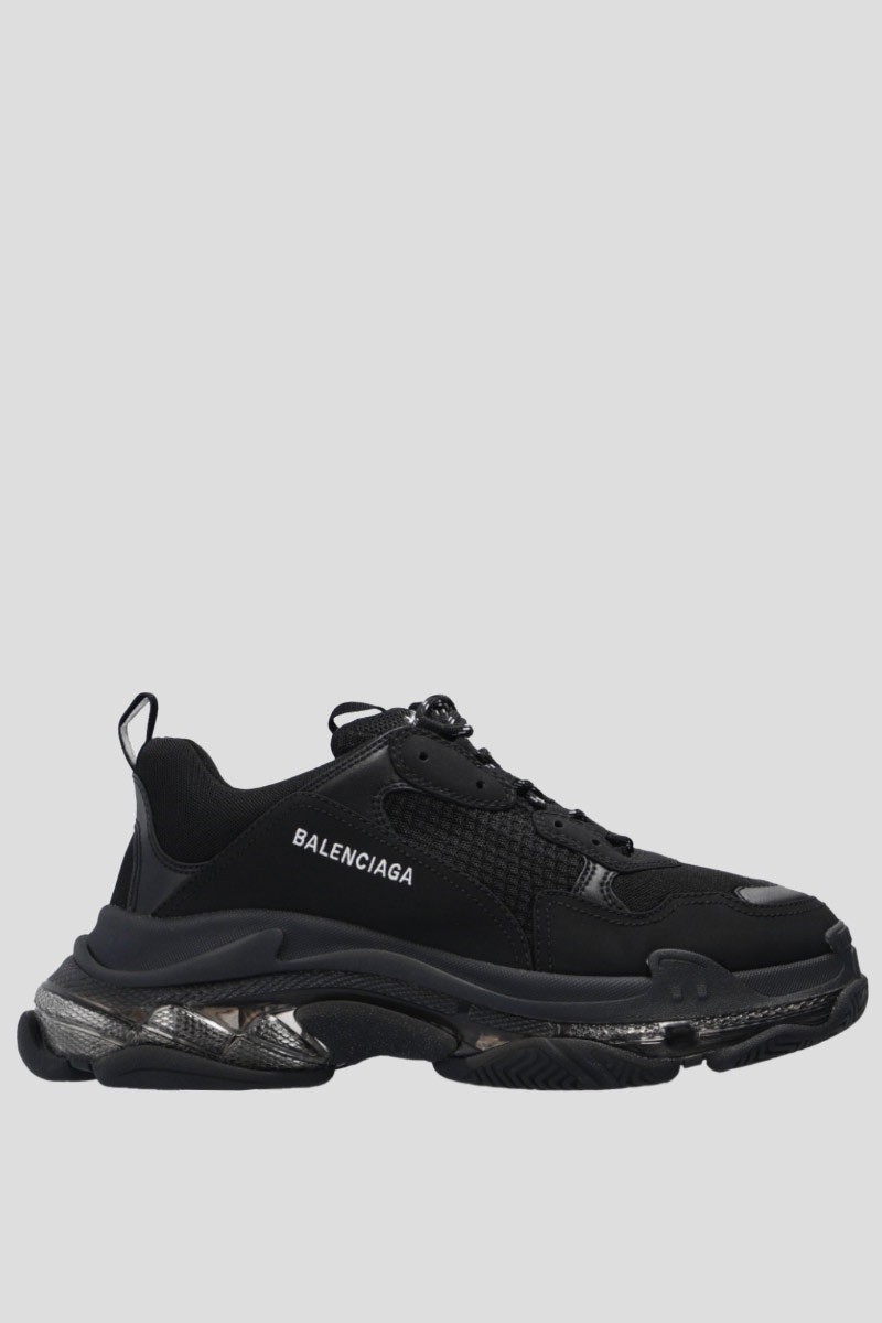 Ανδρικό Μαύρο Triple S Sneaker Clear Sole in black BALENCIAGA