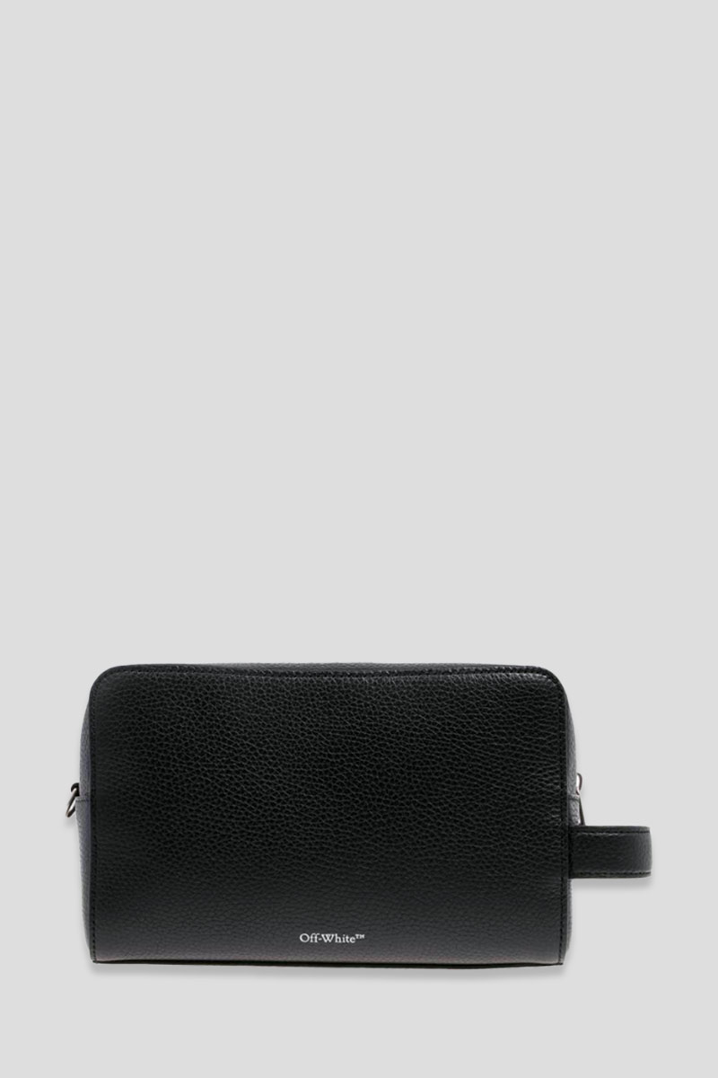 Ανδρικό Μαύρο Pouch Bag In Black OFF-WHITE