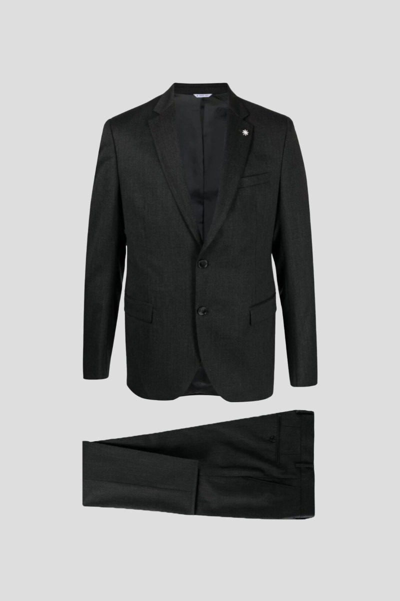 Ανδρικό Μαύρο Single Breasted Black Suit MANUEL RITZ 124-36337-099