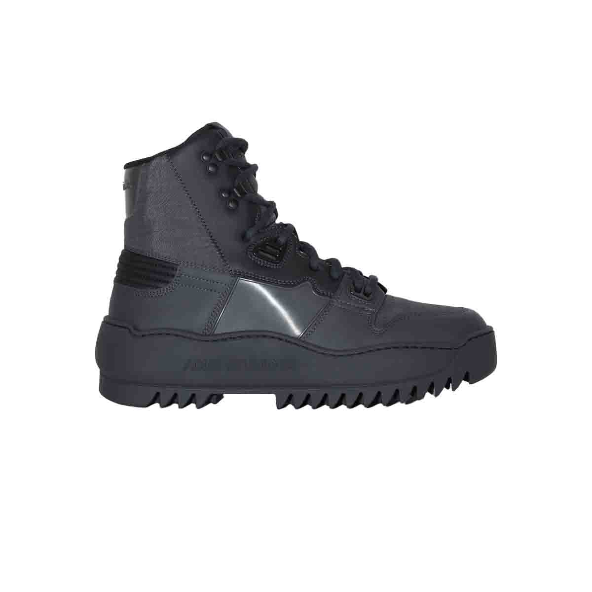 Ανδρικό Μαύρο Leather Lace Up Ankle Sneakers ACNE STUDIOS