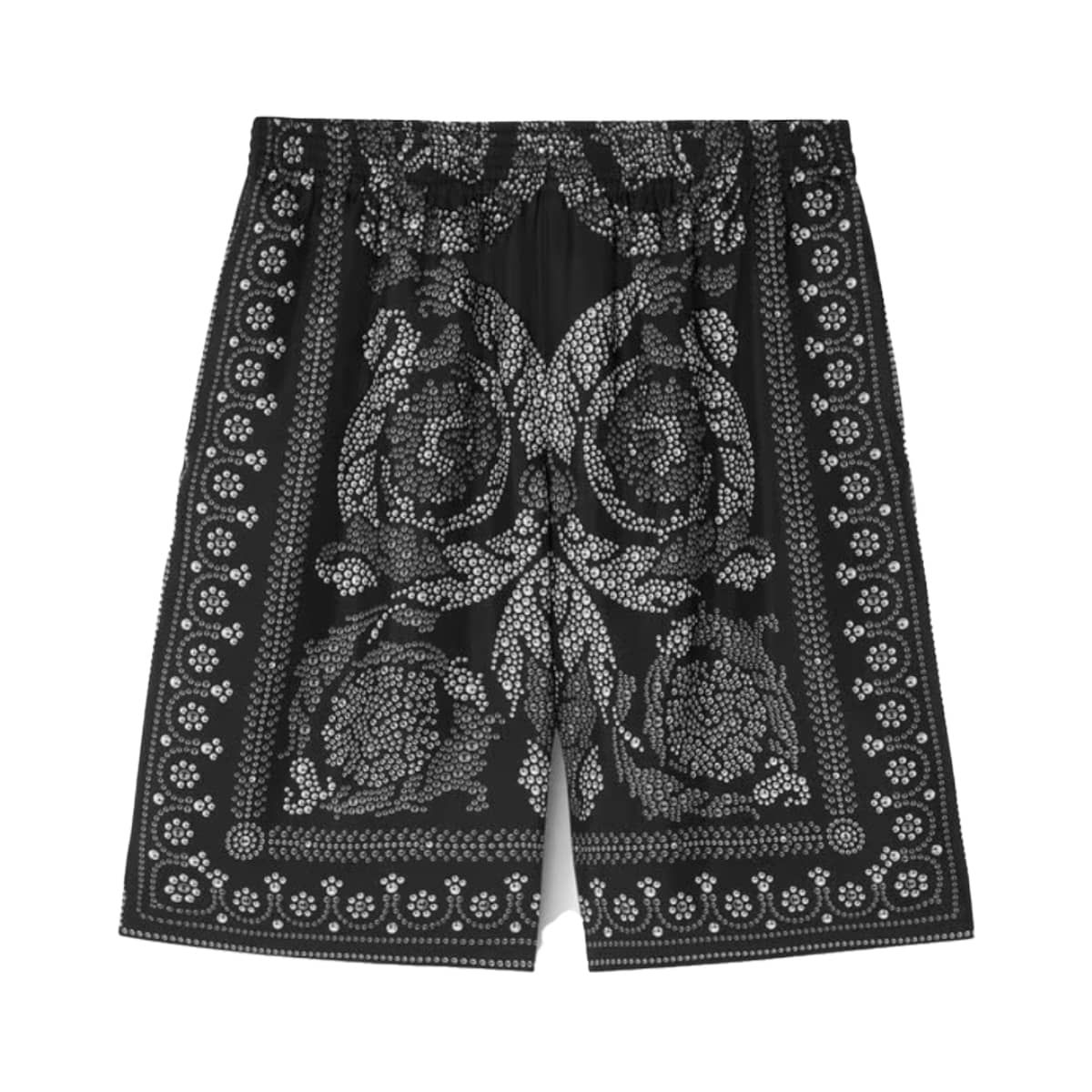Barocco Silhouette Silk Shorts