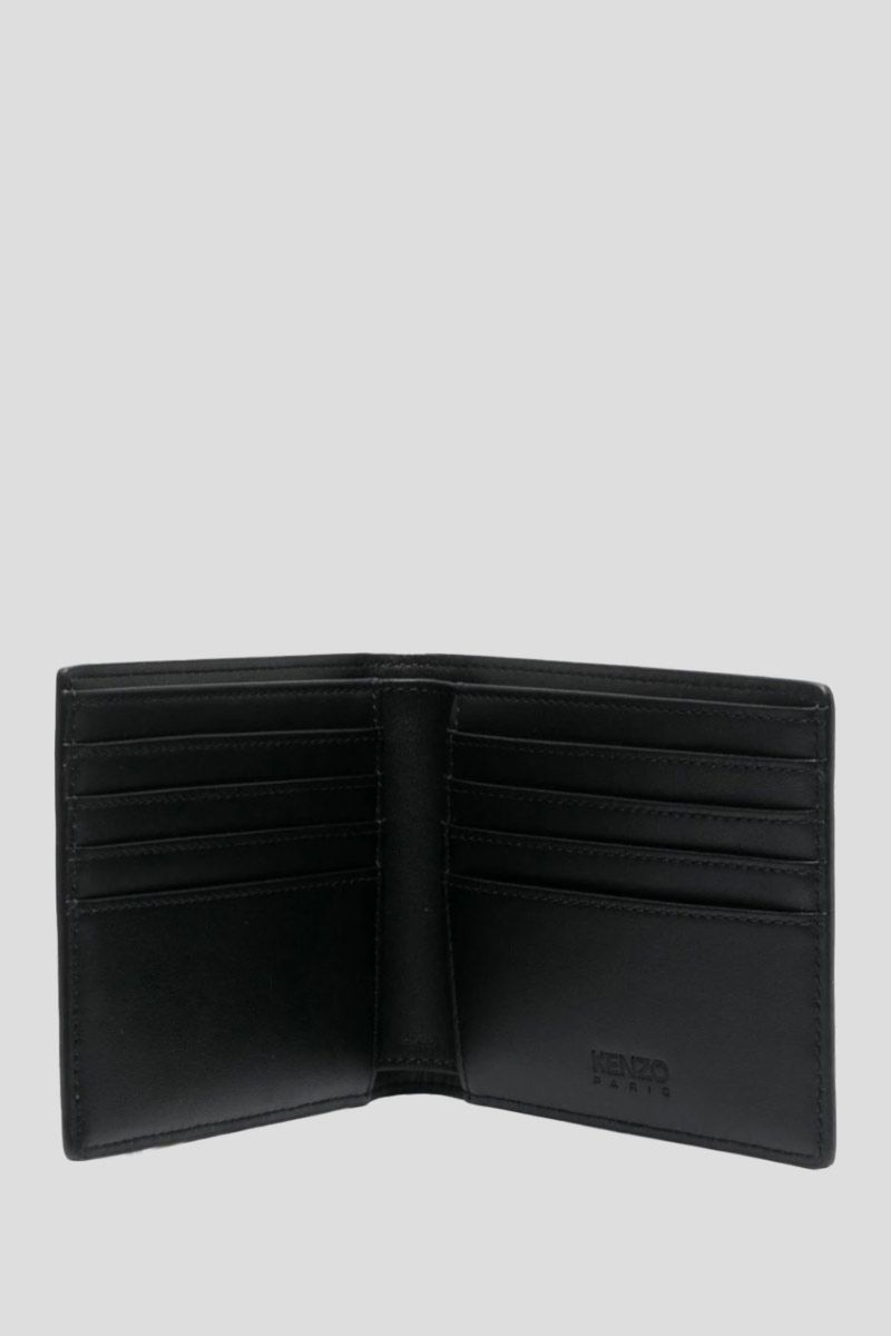 Unisex Wallet In Black Leather