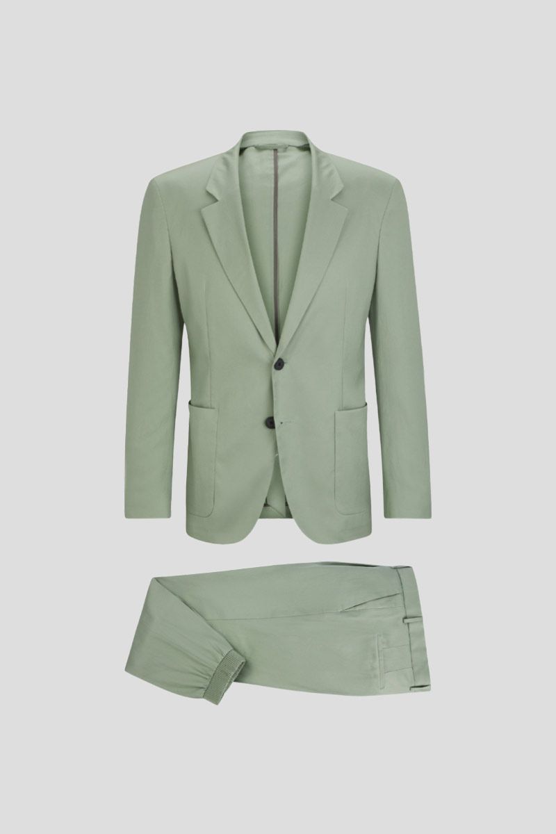 Slim Fit Suit In Green