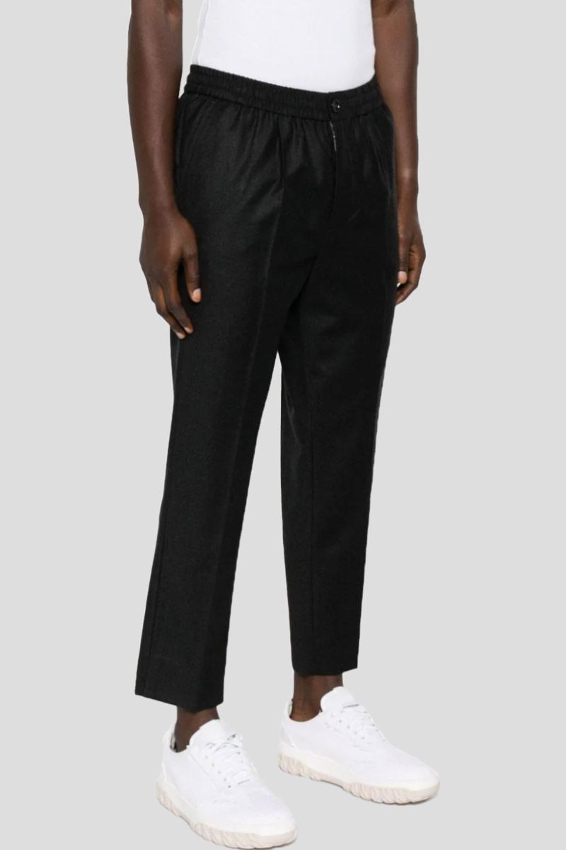 Elasticated Cropped Fit Trousers