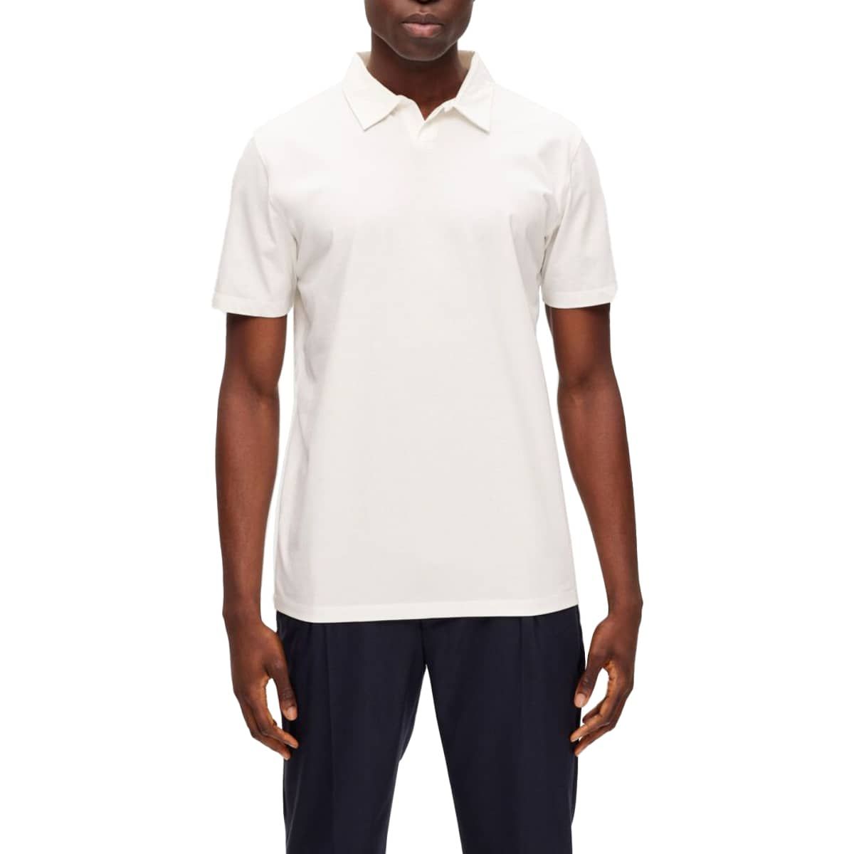 Mercerised Polo Shirt White