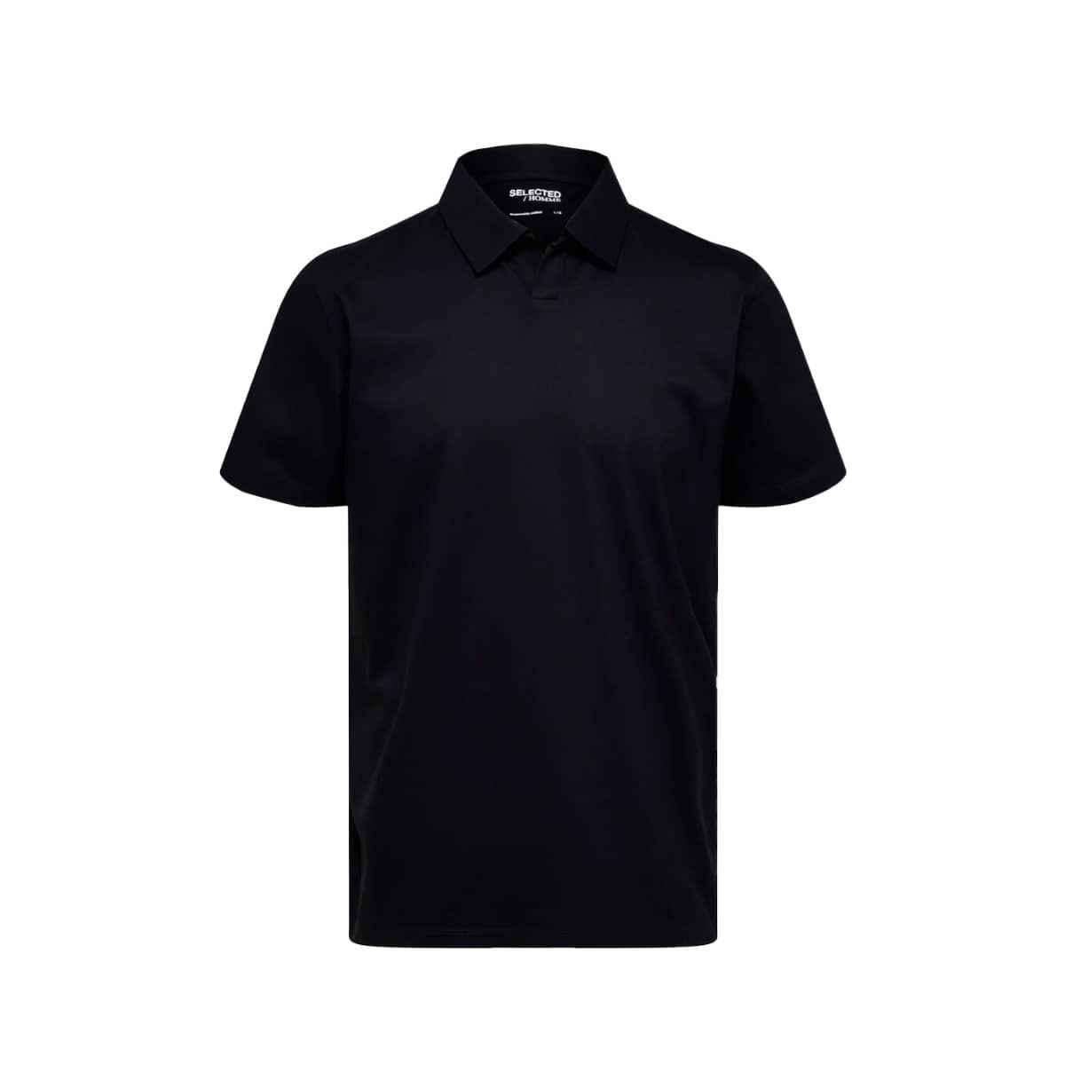 Mercerised Polo Shirt Black