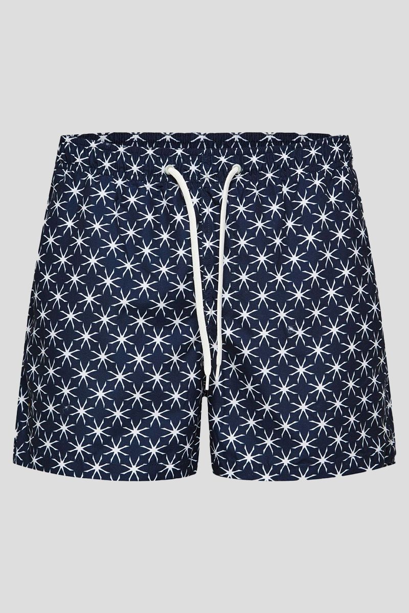 Printed Swim Shorts In Blue