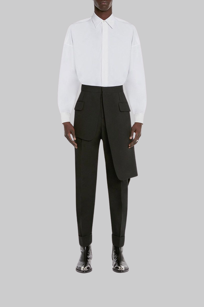 Hybrid Tailored Trousers in Black