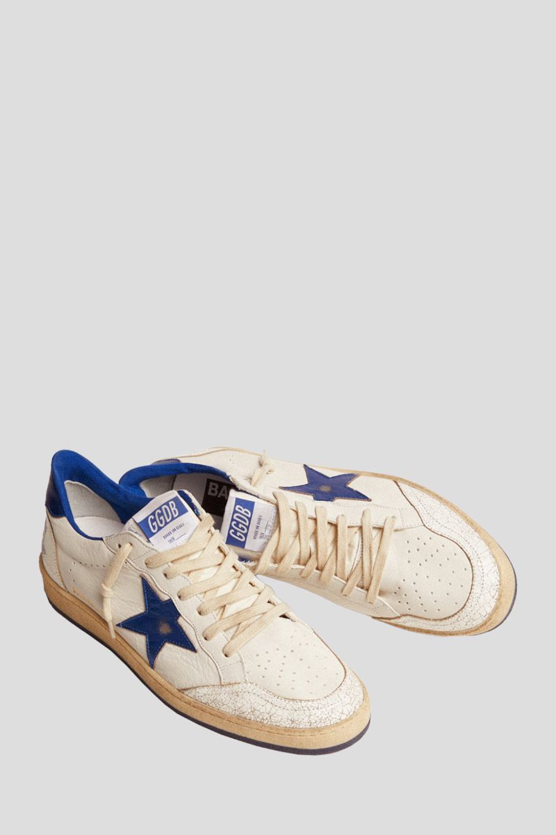 Ball Star Sneaker In White Nappa Leather
