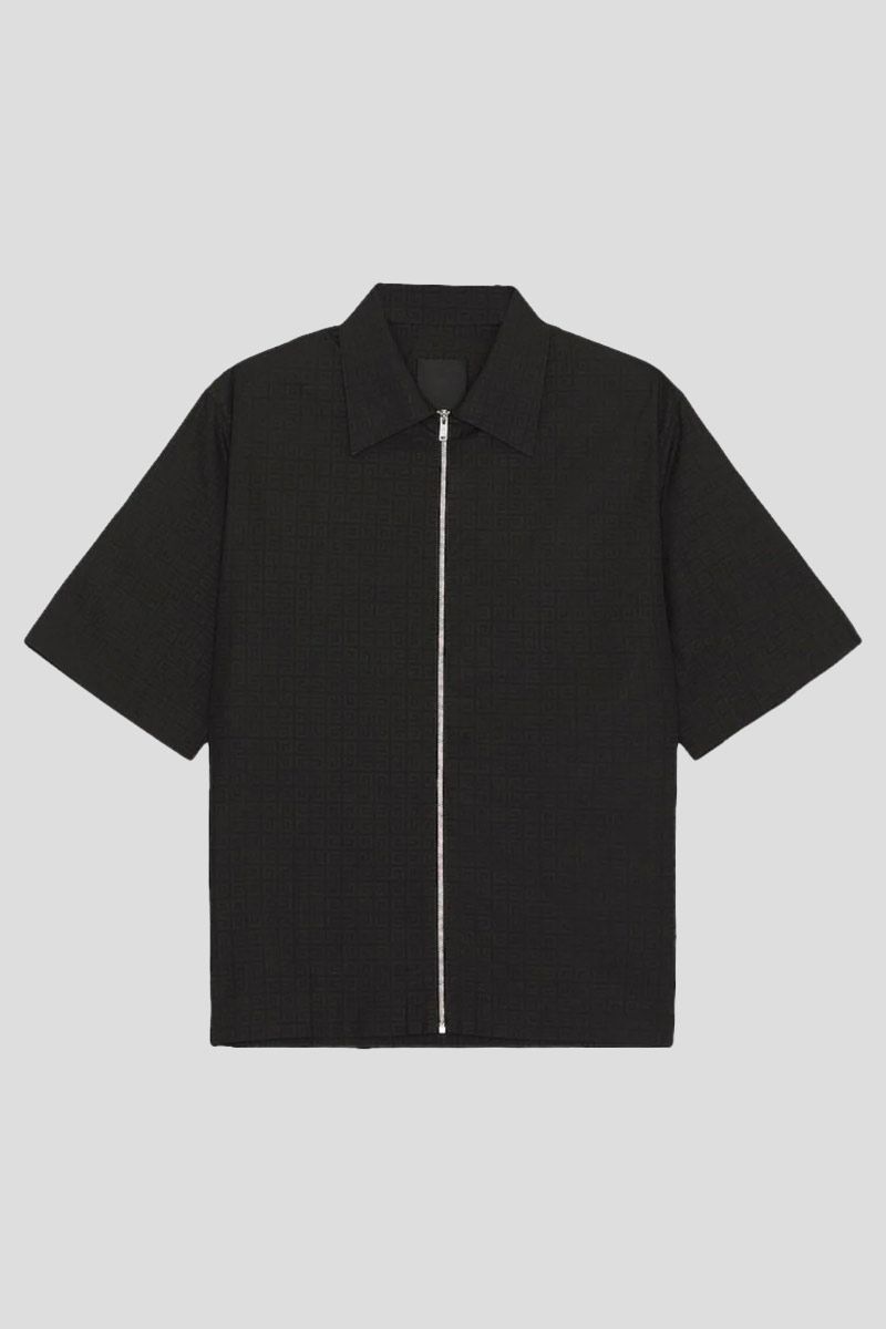 Zipped-Up Shirt In Black
