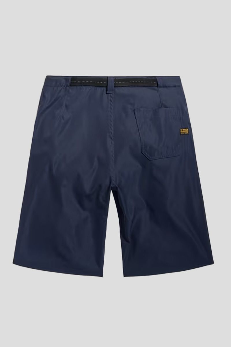 Pleated Chino Belt Shorts