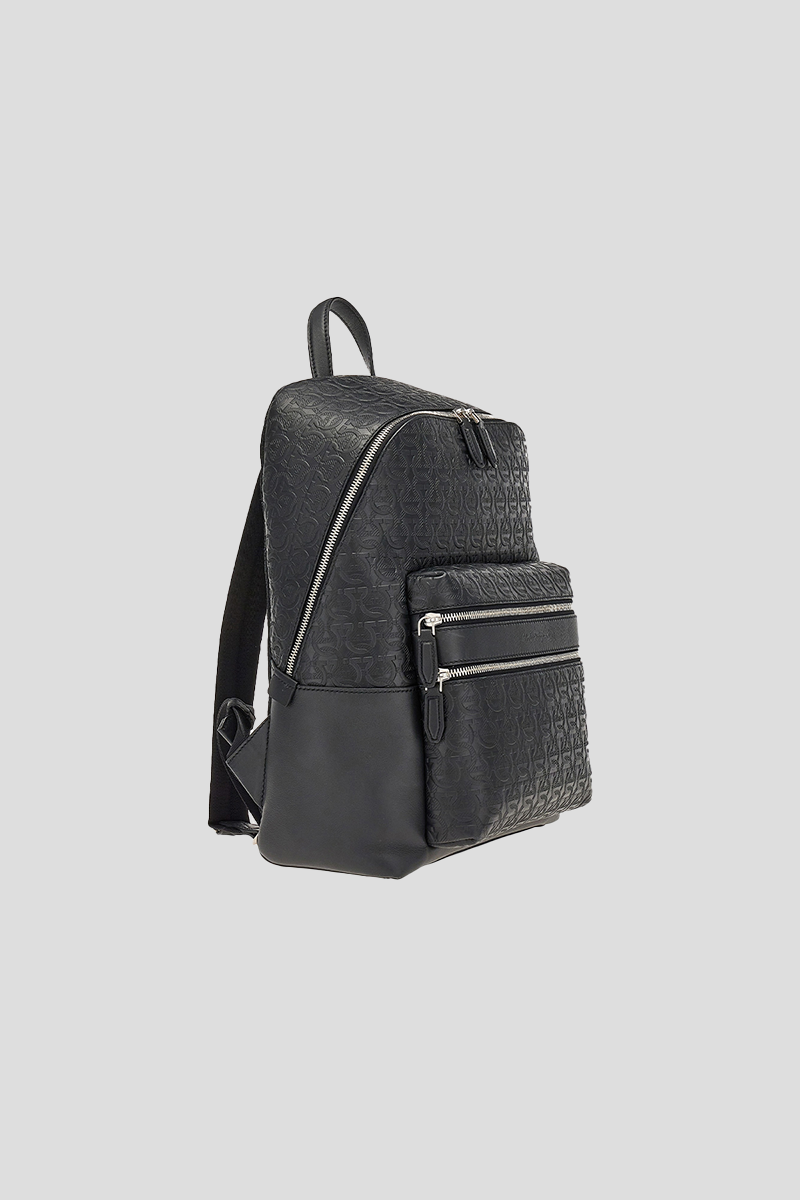 All-Over Gancini Pattern Backpack