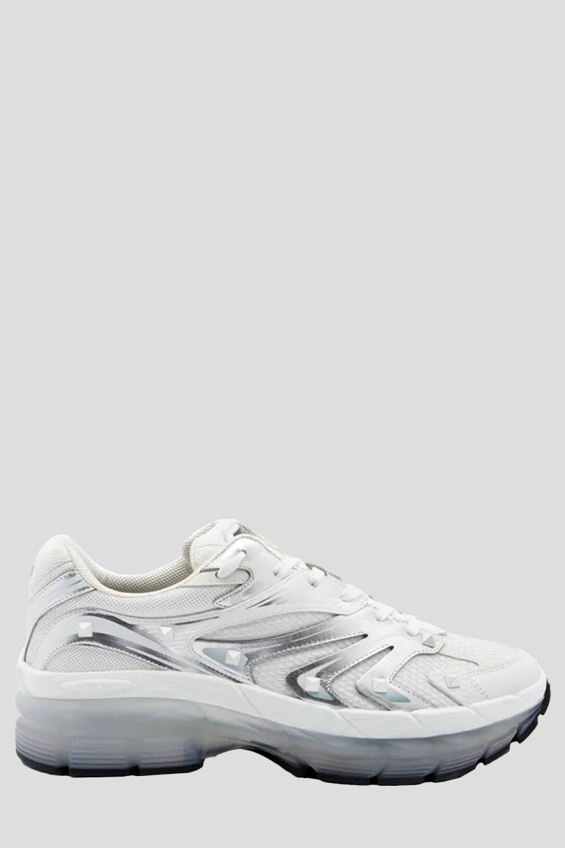 Bianco N Silver Studs Sneakers