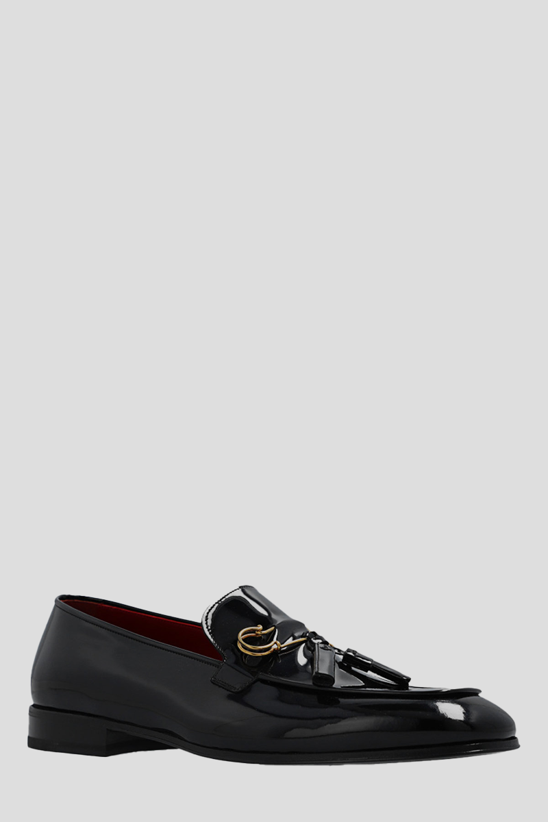 Black Giuseppe Leather Shoes