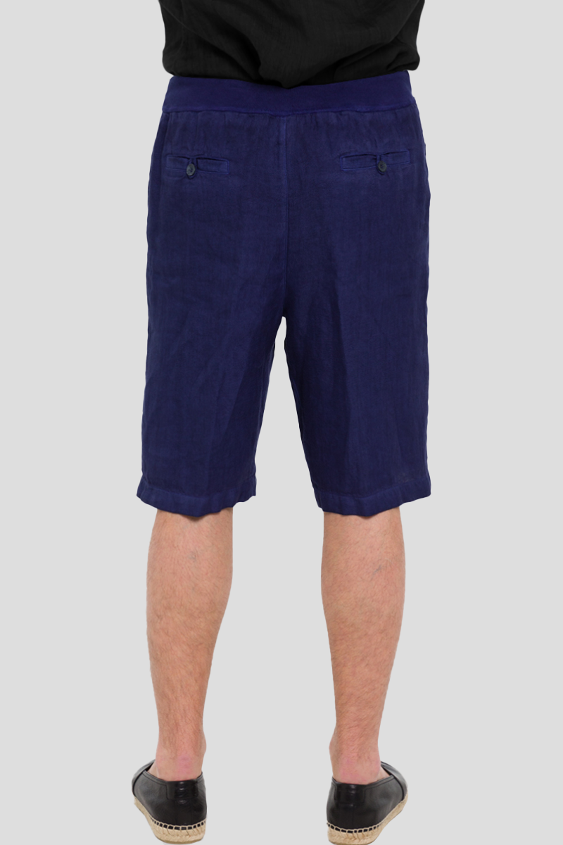 Linen Shorts In Blue