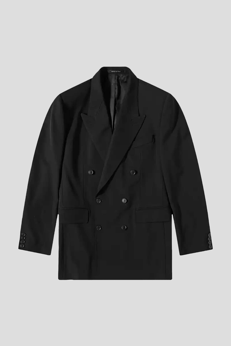 Slim Fit Double Breasted Suit Jacket