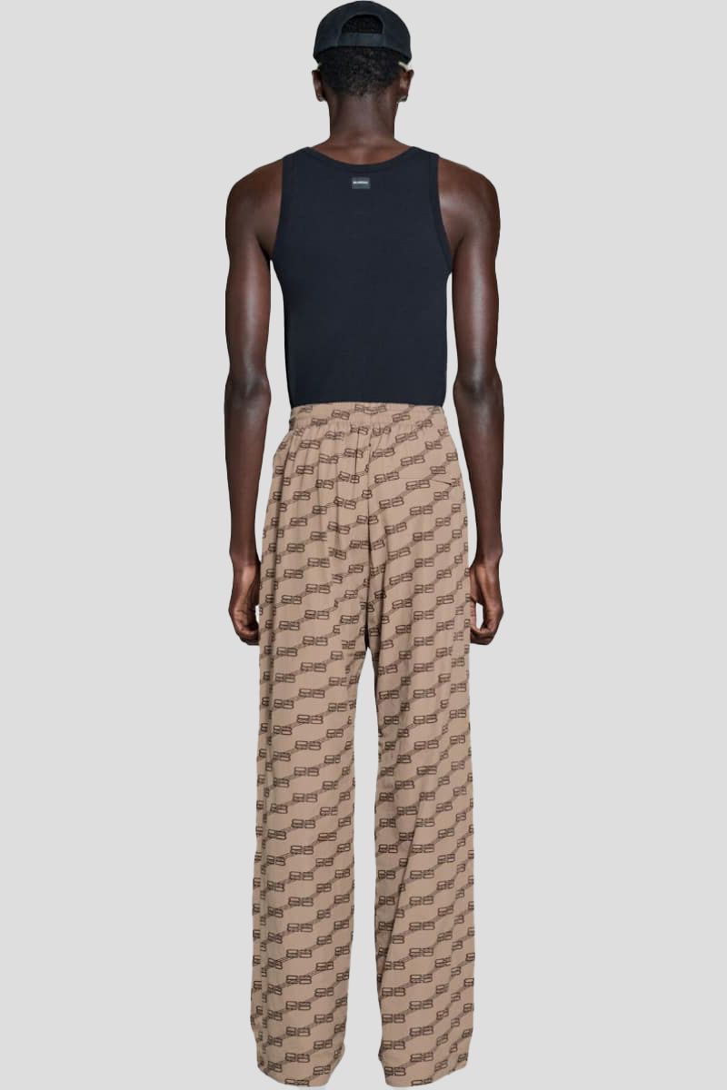 Monogram Pyjama Pants Beige