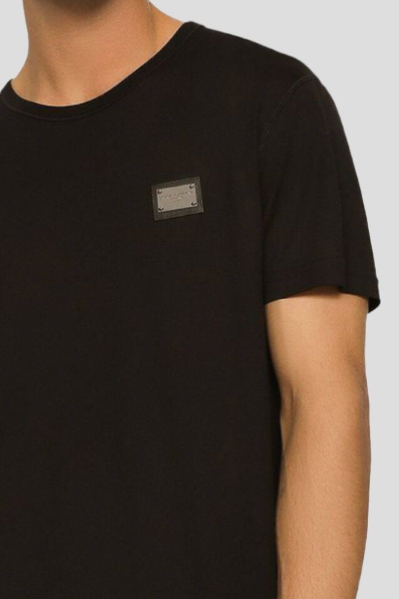 Branded Tag Black T-Shirt