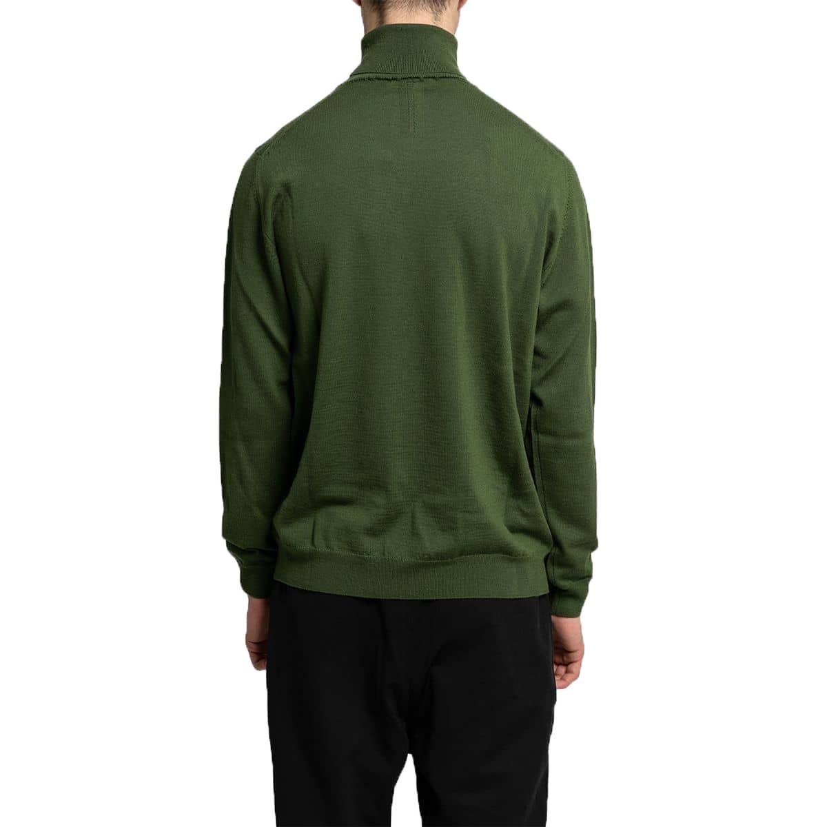  =+39Masq Green Knit Roll Neck Sweater