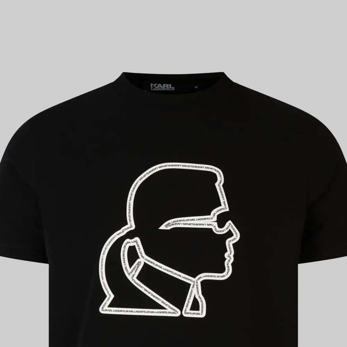 Karl Logo Front T-Shirt Black