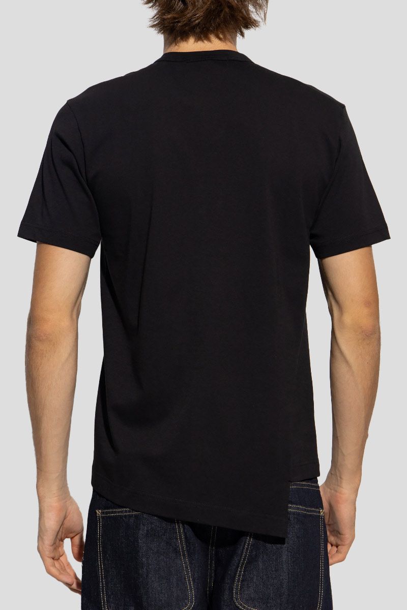 Asymmetrical T-Shirt In Black