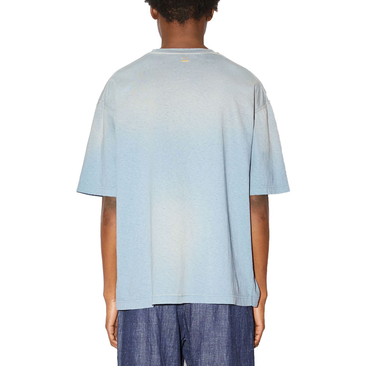 Faded Cotton T-Shirt/Dusty Blue