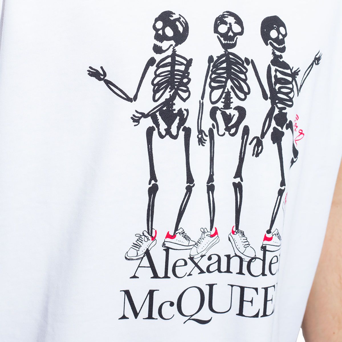 Skeleton-Print Short-Sleeved T-Shirt