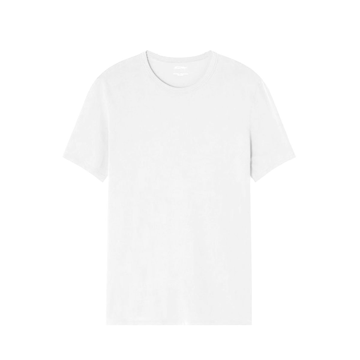 Round Neck Cotton T-Shirt/White