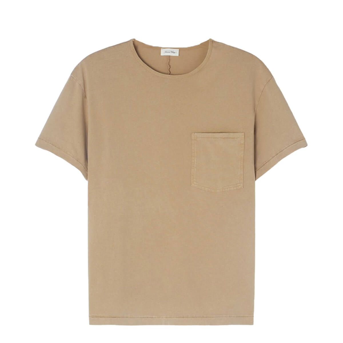 Chest Pocket T-Shirt/Brown