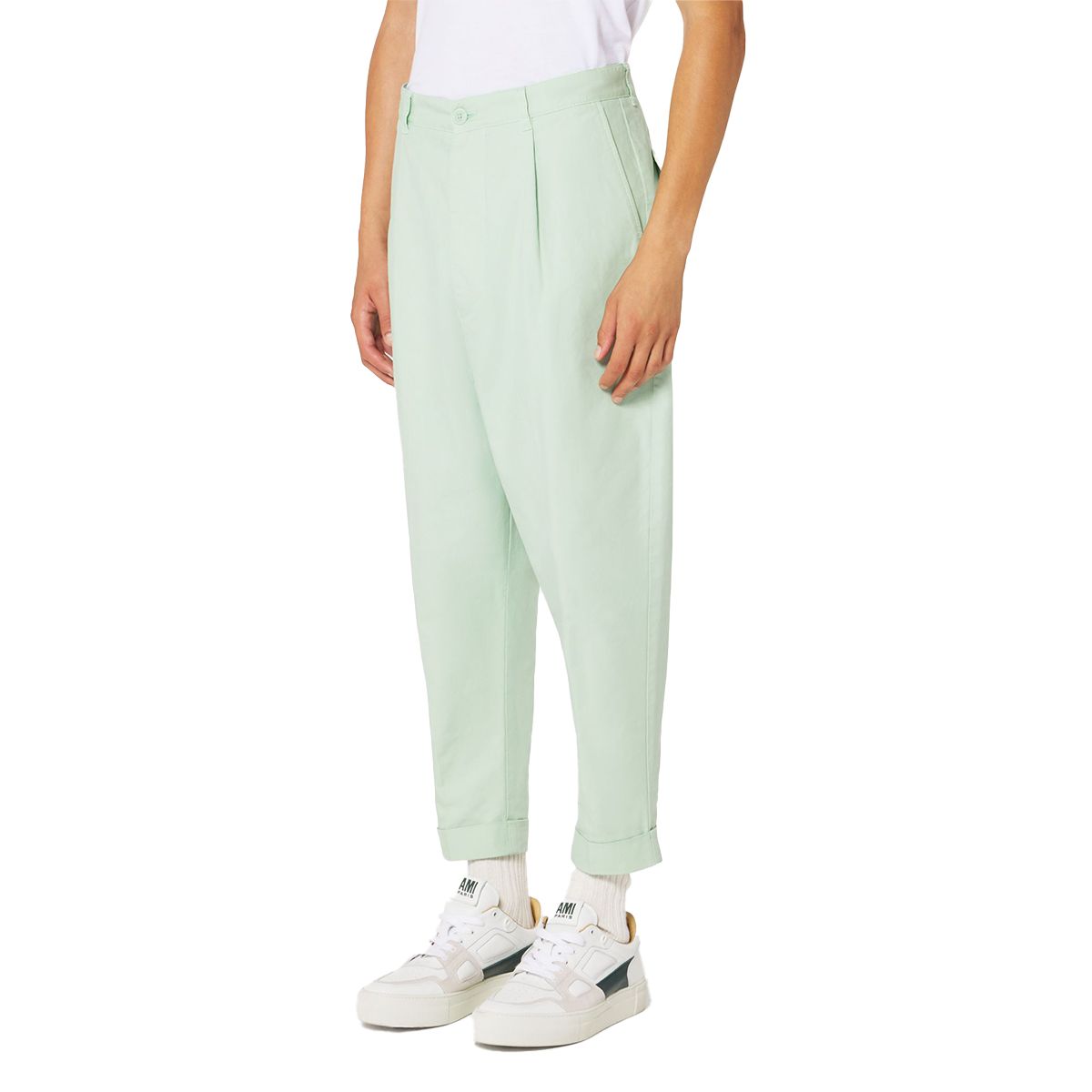 Carrot Oversize Trousers/Green