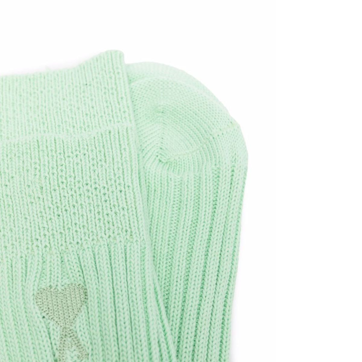Chunky-Knit Socks/Light Green
