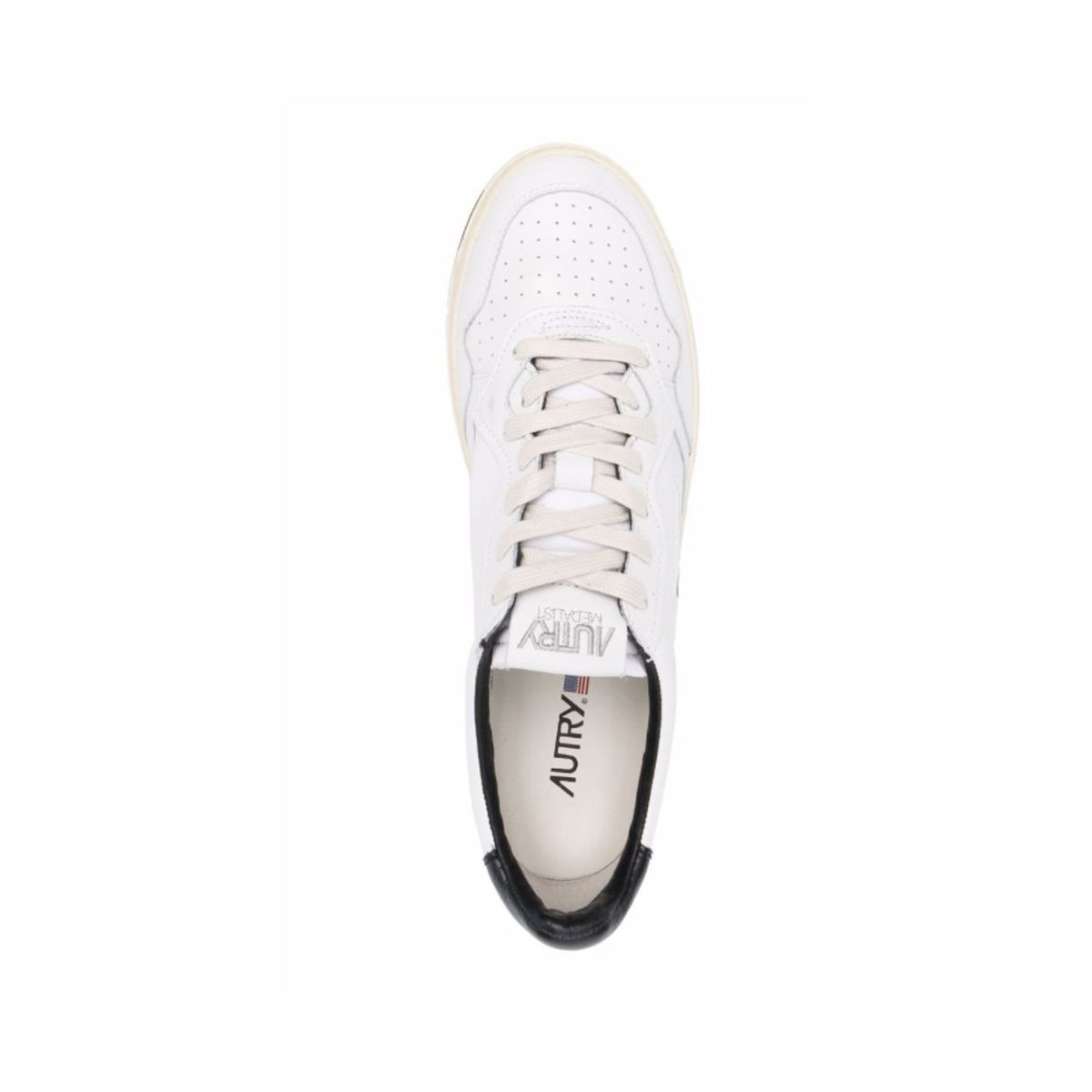 Black And White Leather Sneakers