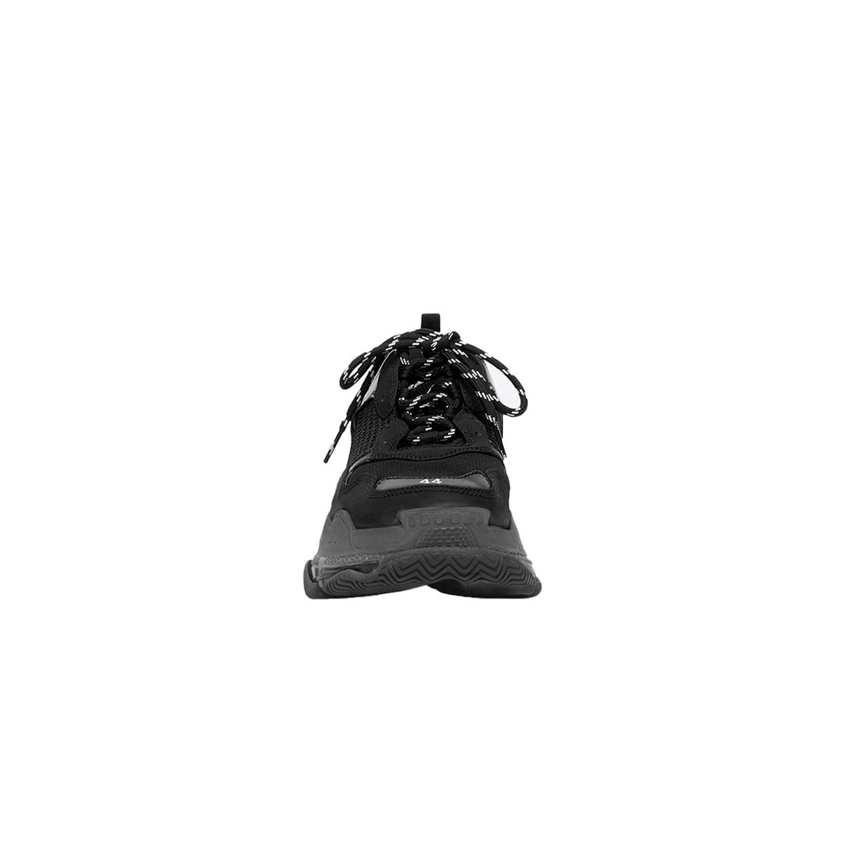 Triple S Clear Sole Sneakers In Black
