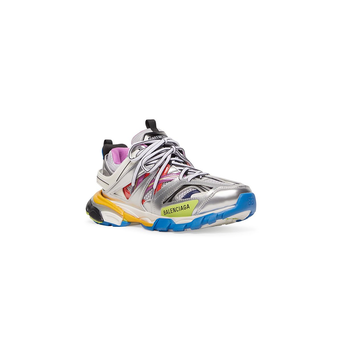 Multicolour Metallic Track Sneakers