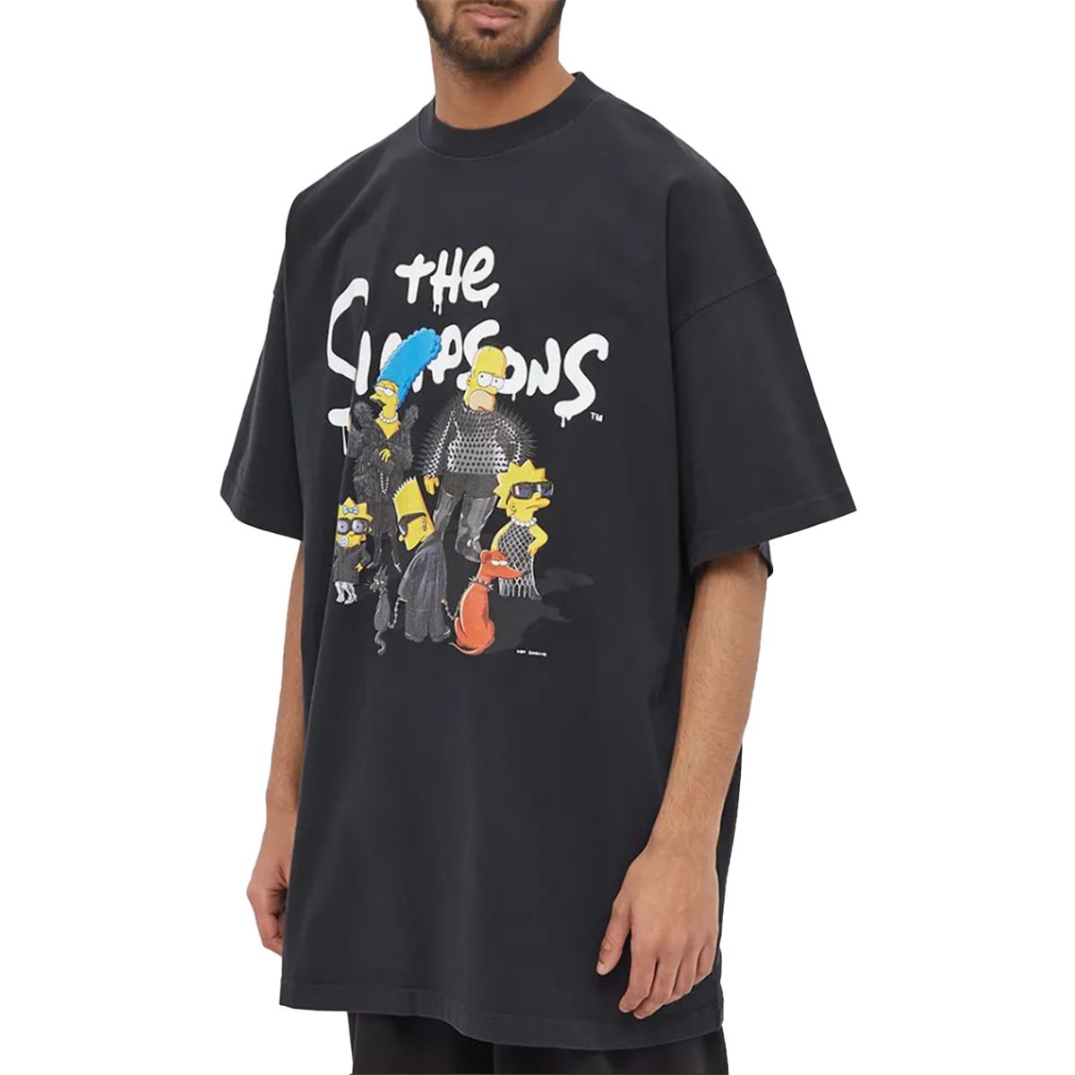 The Simpsons Oversized T-Shirt In Black