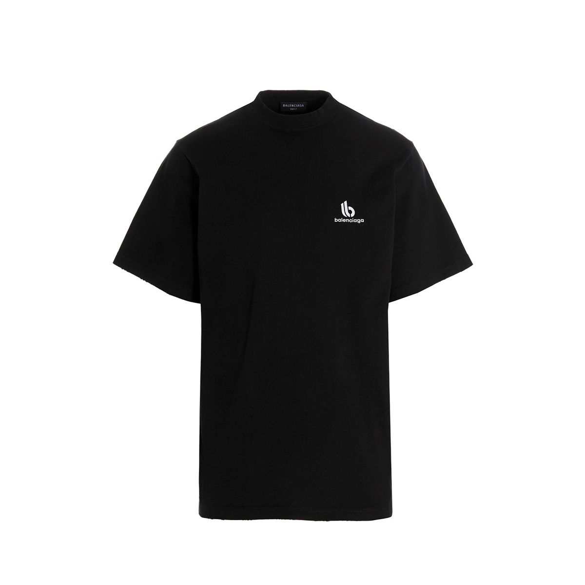 Boxy Fit Logo Embroidered T-Shirt