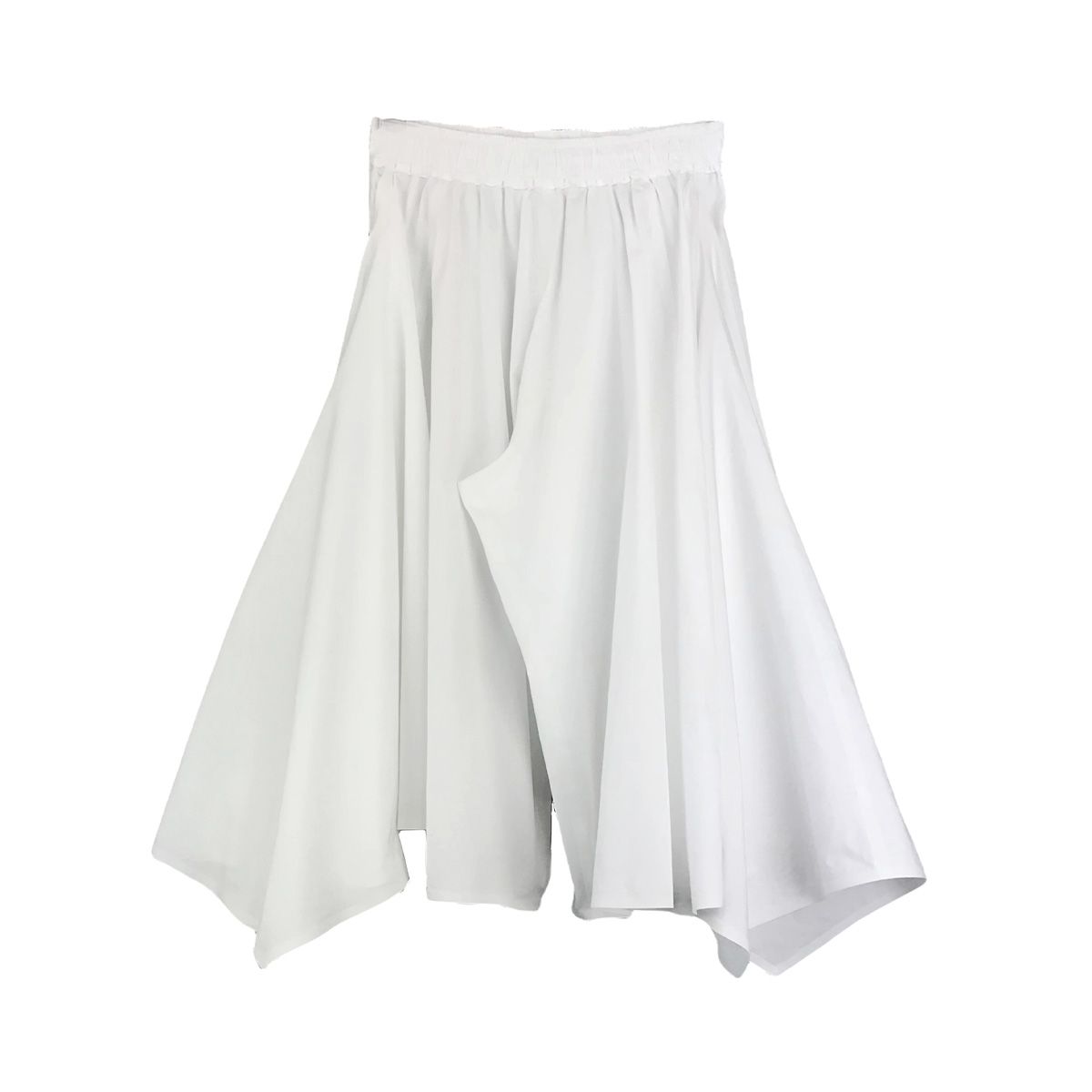 Popeline Maxi Pant Skirt/White