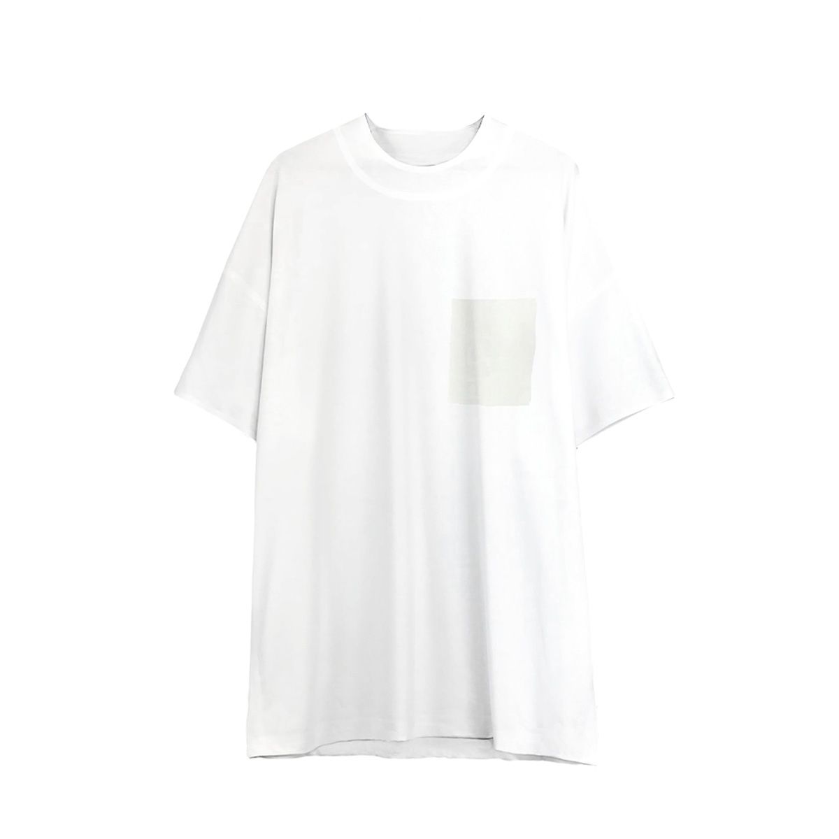 Techno Jersey Maxi T-Shirt/White