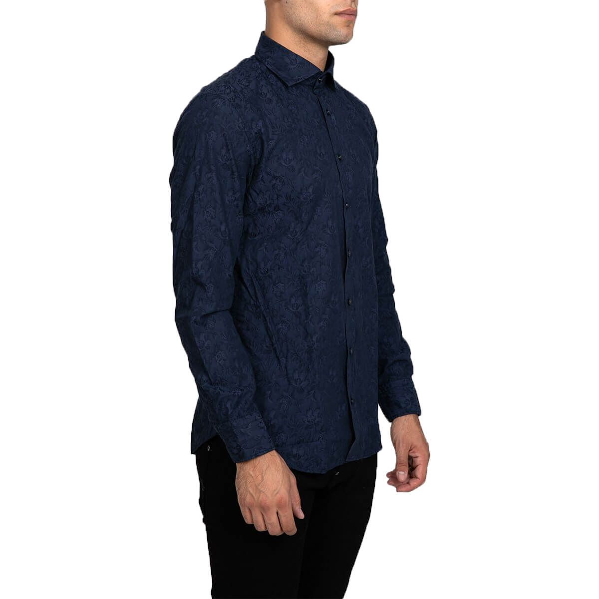 Blue Pattern Shirt
