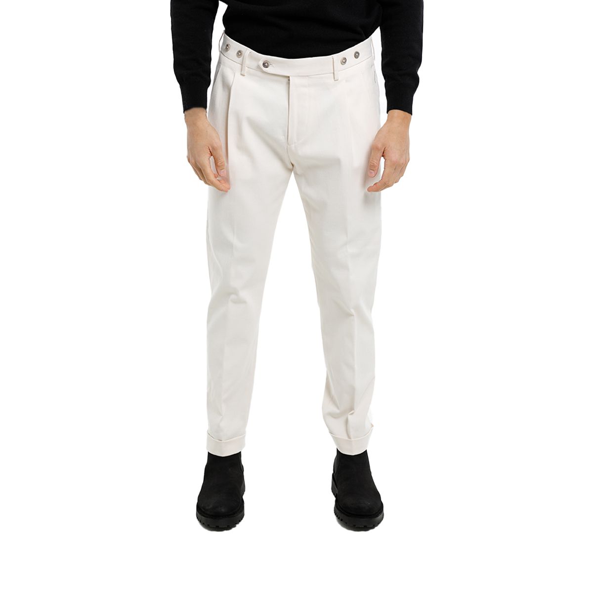 Barber White Trousers