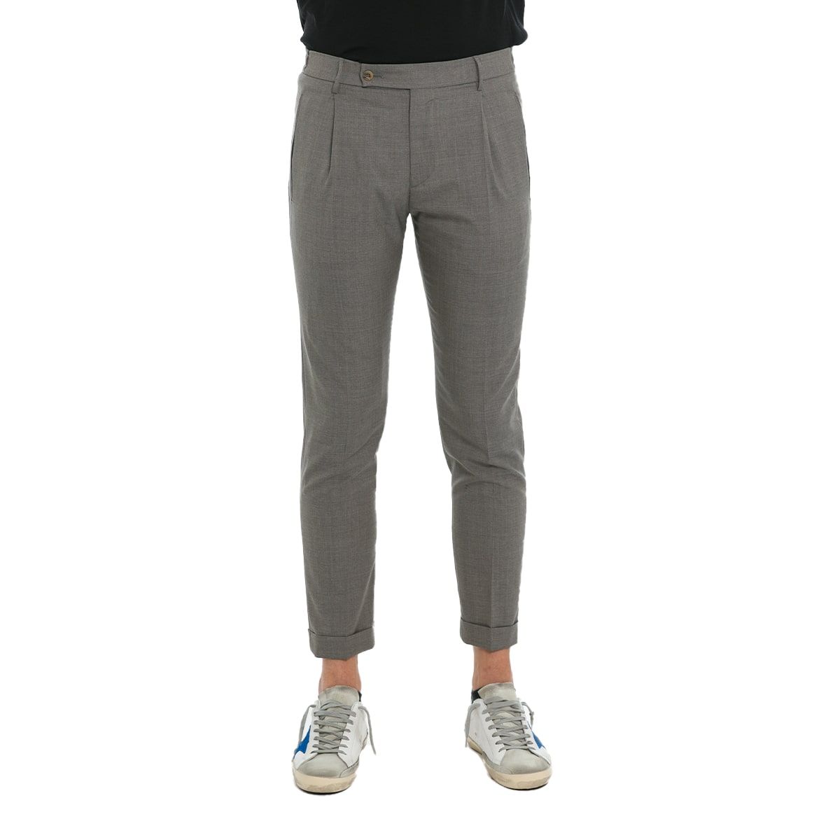 Grey Cotton Trousers