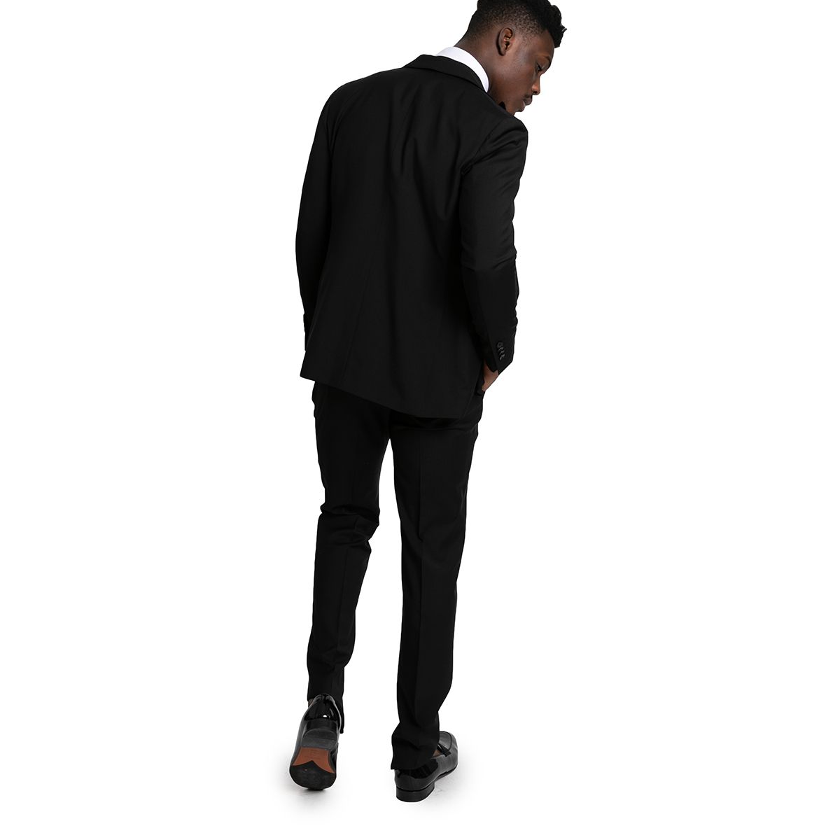 Black Two-Piece Fitted Suit