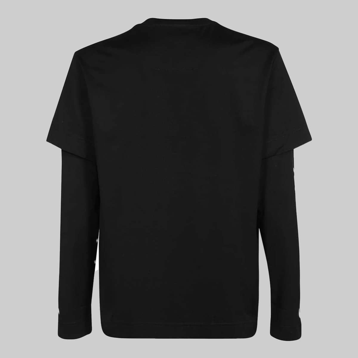 Double Layer Effect T-shirt - Black