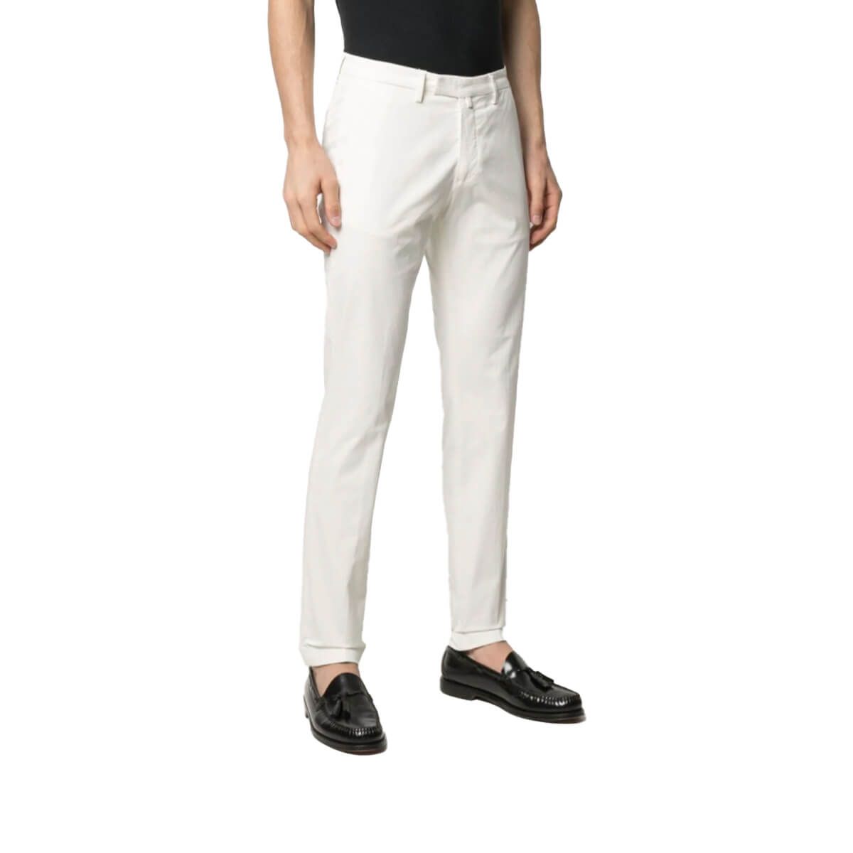 Cotton Chino Trousers/Panna Nude